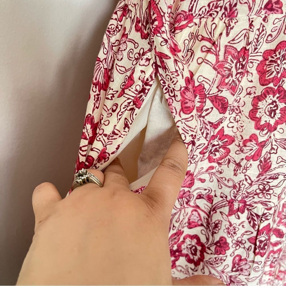 Anthropologie Floral Georgina Tiered Shirt dress NWT size Small - Picture 4 of 8
